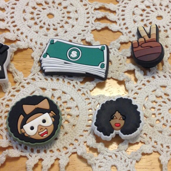 Shoe charms / jibbitz for crocs, Black Pride, Black Lives Matter - Picture 2 of 5